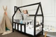 Детская кровать домик Монтессори BUSY WOOD на ножках Модель 1 120х60 см черный - изображение 1