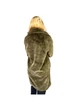 Еко шуба жіноча H&M 721430-2 XS(160/80) зелений (2000005032028) - изображение 2