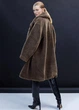 Еко шуба жіноча H&M 202302-2 XS(160/80) коричневий (2000004780500) - изображение 3