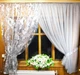 Фіранка кухонна готова коротка Вероніка сіра яблуневий цвіт сірий 500 *170 см - зображення 2