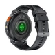 Тактические смарт часы с фонариком LEMFO K66 силиконовый ремешок Black Black (18359) - изображение 6