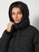 Куртка зимняя длинная женская Converse Stadium Puffer CVW5J004-BLK S Черная (0199202917152) - изображение 4