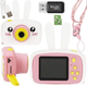 Дитячий фотоапарат Springos Full HD з картою 8 ГБ Рожевий KC0007 (5907719470702) - зображення 8