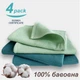 Набір кухонних вафельних рушників Lovely Svi 4 шт: 45 x 63 см, 100% бавовна Мікс світло та темно Зелених. - зображення 2
