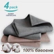 Набір кухонних вафельних рушників Lovely Svi 4 шт: 45 x 63 см, 100% бавовна Мікс Сірих та Кремових. - зображення 2