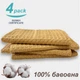 Набір кухонних вафельних рушників Lovely Svi 4 шт: 35 x 73 см, 100% бавовна – Жовтий - зображення 2