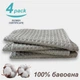 Набор кухонных вафельных полотенец Lovely Svi 4 шт: 35 x 73 см, 100% хлопок – Капучино - изображение 2