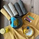 Набір кухонних вафельних рушників Lovely Svi 4 шт: 35 x 73 см, 100% бавовна – Жовтий - зображення 3