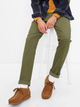Spodnie chinosy męskie GAP 440943-27 W32L32 Khaki (1200111576206) - obraz 1