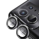 Защитное стекло DK для Motorola Edge 50 Pro | на камеру Lens Metal Ring Eagle Eye (022521) (black) - изображение 2