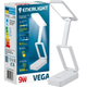 Лампа настільна LED 9W 3000-6000К з акумулятором білий VEGA9SMD45MW Enerlight - изображение 1