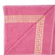 Полотенце банное хлопковое 70x140 см, малиновое «Versace» - изображение 2