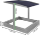 Дерев’яна пісочниця Springos з дахом, функцією закриття, лавками та полотном 120 x 120 см Сіра (5907719499369) - зображення 16