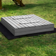 Дерев’яна пісочниця Springos просочена з кришкою, лавками, брезентом та підстилкою 120 x 120 см (5908455302340) - зображення 15