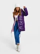 Куртка демисезонная двусторонняя с капюшоном женская ISSA PLUS SA-31 L/XL Фиолетовый/Розовый (issa2000881990634) - изображение 1