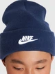 Детская демисезонная шапка-бини Nike K Peak Beanie Tc Fut HF5498-410 One Size Midnight Navy/White (0197596899740) - изображение 4