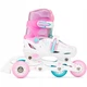 Детские ролики Raven Loret Glitter White/Mint/Pink LED размер 30-33 (kn137) - изображение 4