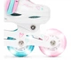 Детские ролики Raven Loret Glitter White/Mint/Pink LED размер 30-33 (kn137) - изображение 8