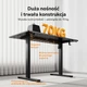 Геймерський стіл SENSE7 Nojo LIGHT 120 см x 60 см ( Wenge) електричний - изображение 4