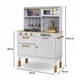 Деревянная кухня для детей Mamabrum 99x30x70 см белая - изображение 3