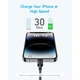 Дата кабель USB-C to Lightning 1.8m nylon 322 black Anker (A81B6G11) (263072) - изображение 2