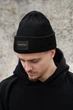 Чоловіча Тепла Подовжена Трикотажна Шапка Біні Докер З Принтом Gold Harry Potter Dominic Black (8056067) - зображення 1