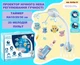Музыкальный мобиль TK Union Group с проектором колыбельные звуки природы пульт таймер вращения Синий с белым (44753) - изображение 1