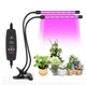 Фитолампа Led Plant Grow Light 2 Лампы Для Роста Растений На Прищепке Фитосветильник Для Комнатных Цветов, Рассады Чёрно-Прозрачный - изображение 1