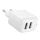 Зарядний блок живлення 2хUSB BOROFONE BAS41A Potential 12 W 5 V 2 A білий - зображення 5