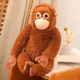 Мягкая игрушка обнимашка Орангутанг плюшевая обезьянка для игр и сна 66 см коричневый (9154) - изображение 5