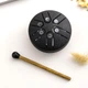 Міні глюкофон ручний язичковий барабан на 6 нот Tongue Drum Black - зображення 8