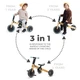 Триколісний велосипед 3 в 1 Kinderkraft 4TRIKE Sunflower Blue (KR4TRI22BLU0000) - изображение 12