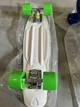 Пенни борд Penny Board Fish Skateboards 22" ABEC-7 с светящимися колесами, синий - изображение 9