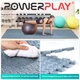 Мат-пазл (ласточкин хвост) PowerPlay PP_4414 EVA Puzzle Mat 120 x 120 x 1.2 cм Голубой (PP_4414_Light_Blue) - изображение 3