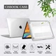 Чехол для MacBook Air 13.6 дюймов прозрачный защитный аксессуар для модели 2022 2025 M2 M3 M4 - изображение 2