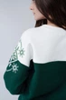 Жіночий зелений новорічний світшот сніжинка XS | 40-42 UKRS-8867 UkrGlamour - изображение 5