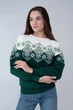 Жіночий зелений новорічний світшот сніжинка XS | 40-42 UKRS-8867 UkrGlamour - изображение 6