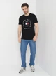 Футболка бавовняна довга чоловіча Tommy Hilfiger 11032.1 2XL Чорна - зображення 3