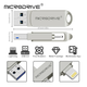 Флешка металлическая 2в1 128ГБ USB-Lightning для Apple iPhone, iPad, iPod, компьютера Microdrive 128GB OTG - изображение 9