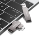 Металева USB Флешка 2в1 16GB Type-C/USB 3.0 для телефону комп'ютера USAMS USB3.0 US-ZB198 Сірий - зображення 9