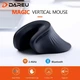 Комп'ютерна вертикальна миша EM11, бездротова Bluetooth 4.0 + 2.4G, чорна (78362987) - зображення 6