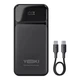Повербанк 20000 mAh 65W для ноутбука powerbank Yoki MaxCap PD/QC з LED-дисплеєм і кабелем Type-C пауербанк для роутера смартфона телефону епл айфона iphone самсунг samsung - зображення 12