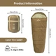 Спальный мешок с капюшоном Naturehike MJ 600 CNK2300SD014 Коричневый (6976023923098) - изображение 2