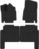 Килимки з екошкіри EVAtech ECO в салон авто для Volkswagen Routan 2009-2014 1 покоління Minivan EU чорний кант (VW12414PD4LA2BBB) - зображення 1
