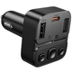 АЗП FM модулятор Hoco E87 Delta 35W (1USB-A/1C) Black - зображення 2