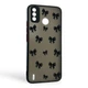Чехол для телефона Tecno Spark 6 Go (KE5) с 3D принтом бантиков с высокими бортами с защитой камеры черный - изображение 1