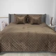 Покрывало ТЕП "VELOUR" Coffee/Ромб круглый, 150x210 - изображение 1