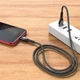 Кабель для зарядки телефона MicroUSB Android with LED Safeness charging HOCO U89 |1.2m, 2.4A| Черный - изображение 8