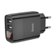 Зарядное устройство с дисплеем для телефона, планшета на 2USB HOCO C86A |2USB, 2.4A| Черный - изображение 4