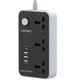 Удлинитель сетевой LDNIO POWER SOCKET SC3412 |2500W, 2M, 3Sockets, 3USB/1Type-C, QC/PD, 3A/38W| Серый - изображение 1